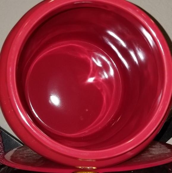 Red Rae Dunn SANTA Large canister with Hat topper - Picture 8 of 8